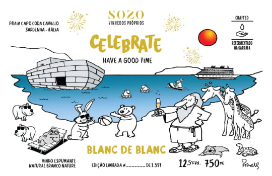 SOZO CELEBRATE Blanc de Blanc NATURE - KIT 6 GARRAFAS