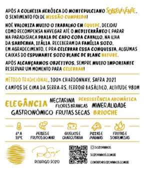 SOZO CELEBRATE Blanc de Blanc NATURE - KIT 6 GARRAFAS