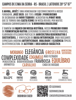 SOZO E AGORA, JOSÉ ? Pinot Noir 2023