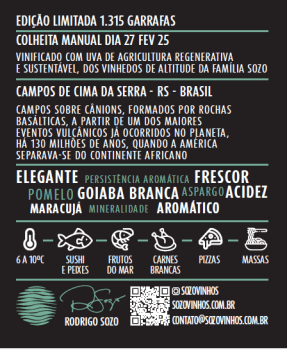 SOZO TERROIR SAUVIGNON BLANC 2025