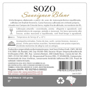 SOZO Sauvignon Blanc 2021