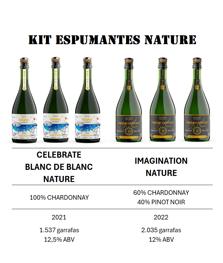 SOZO KIT ESPUMANTES NATURE - 6 GARRAFAS