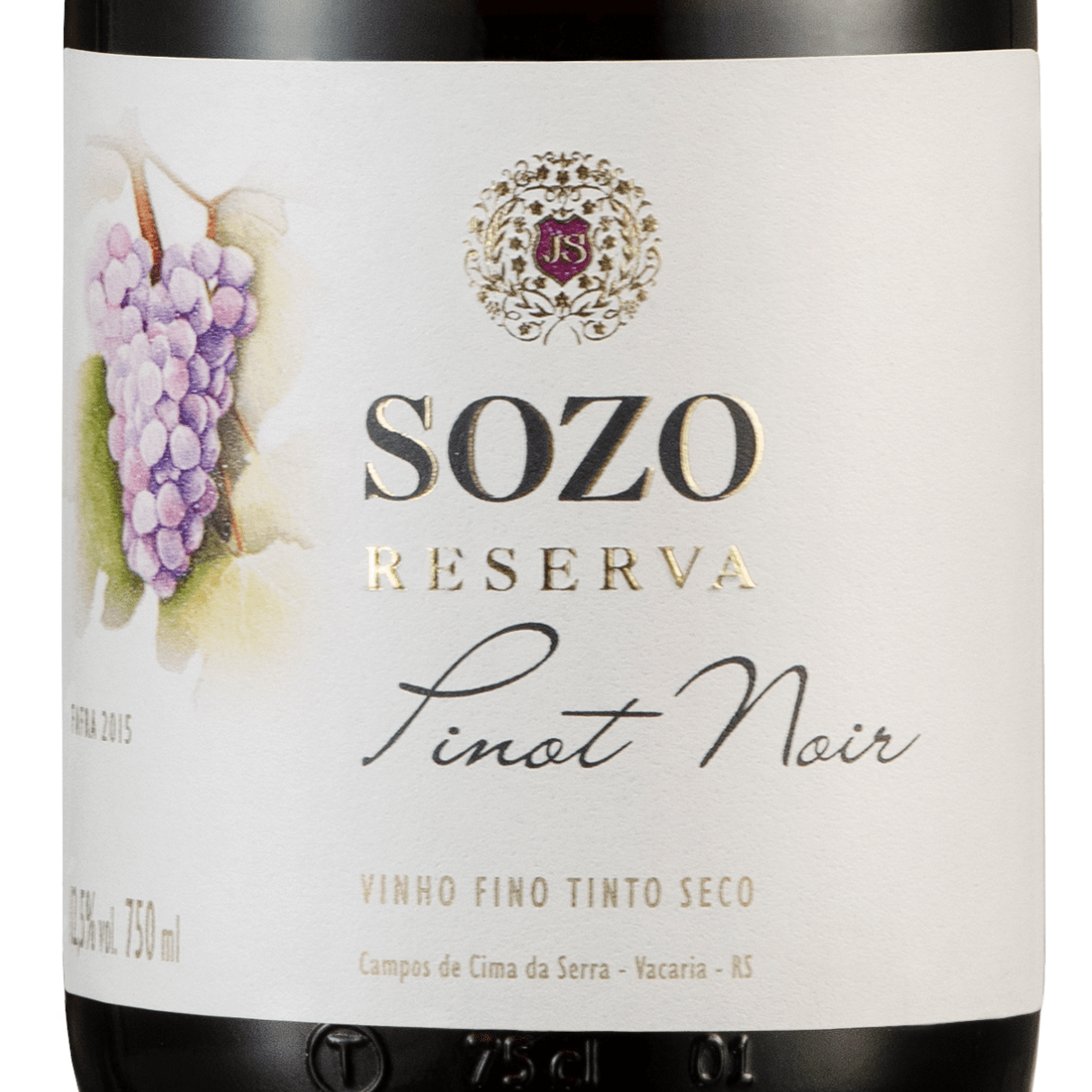 SOZO Reserva Pinot Noir 2015 - Sozo Vinhos Finos